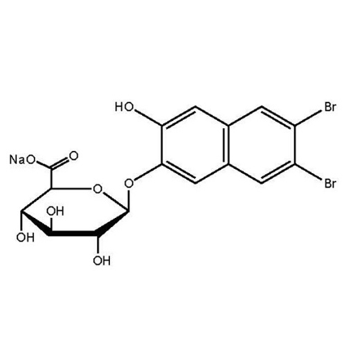 6,7-Dibromo-2,3-Dihydroxynaphthalene beta-D-glucuronide sodium salt