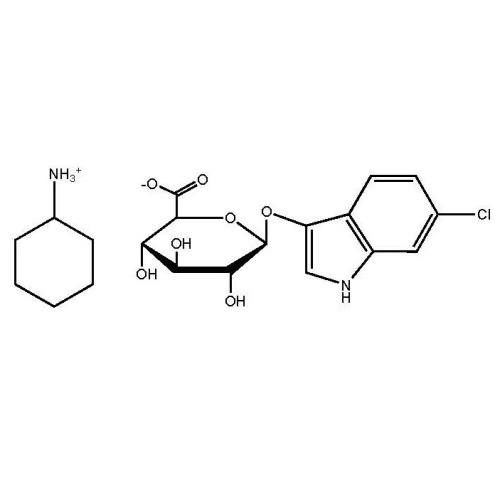 6-Chloro-3-indolyl beta-D-glucuronide cyclohexylammonium salt